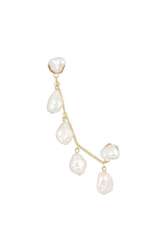 order now Cult Gaia Shanti Climber Earring in Pearl REVOLVE