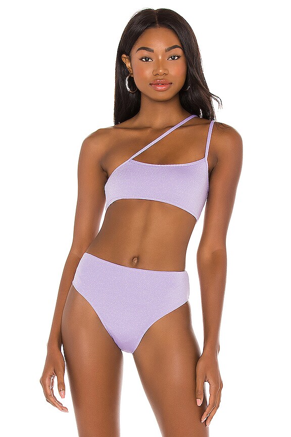 Frankies Bikinis Olivia Bikini Top In Lilac Revolve