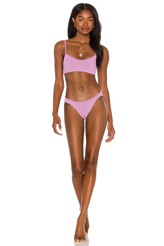 Hunza G Virginia Nile Bikini Set In Lavender REVOLVE