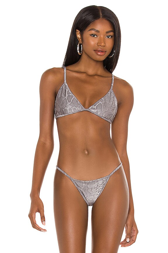 KORAL Lyn Limitless Bikini Top In Reptile REVOLVE