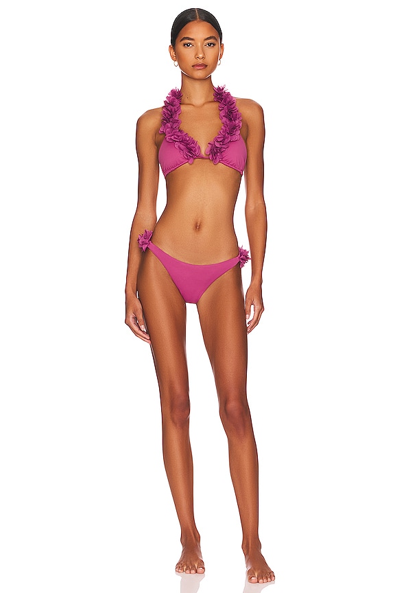 La Reveche Jamila Bikini Set In Raspberry Revolve