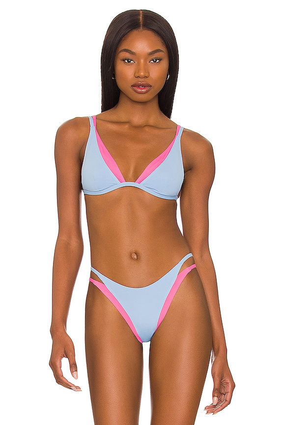 LSPACE Finneas Bikini Top In Aura Bubble Gum REVOLVE