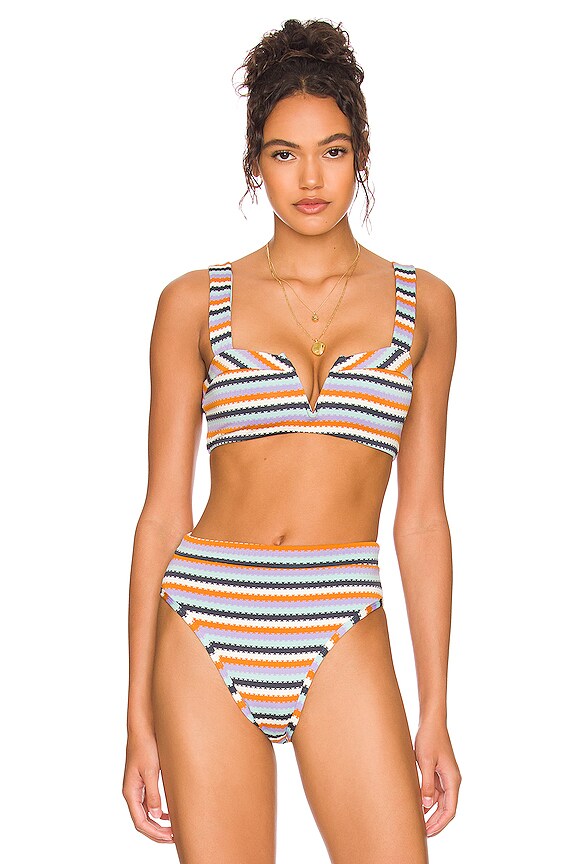 Lspace Lee Lee Bikini Top In Over The Moon Stripe Revolve