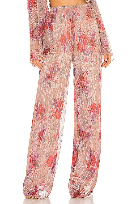 Michael Costello X Revolve Octavia Pant In Multi Floral Revolve