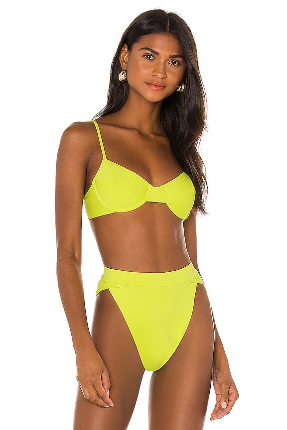 Riot Swim Jax Bikini Top In Kiwi REVOLVE