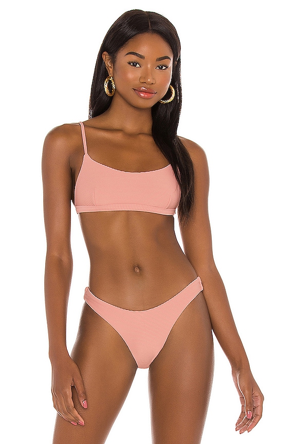 Seafolly Essentials Bralette Bikini Top In Rose Sands REVOLVE