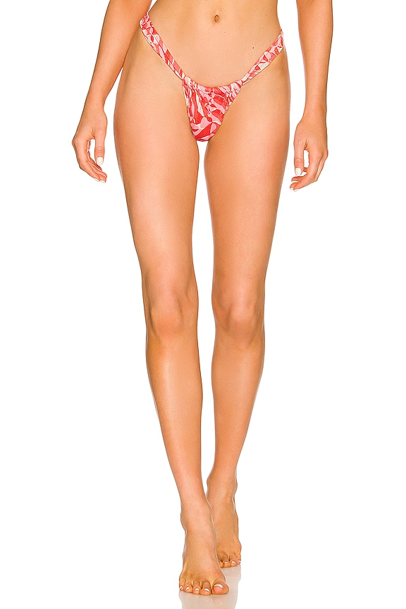 Seafolly Poolside Rio Bikini Bottom In Pink Chintz REVOLVE