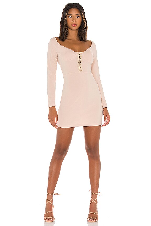 Superdown Corset Dress In Nude Revolve