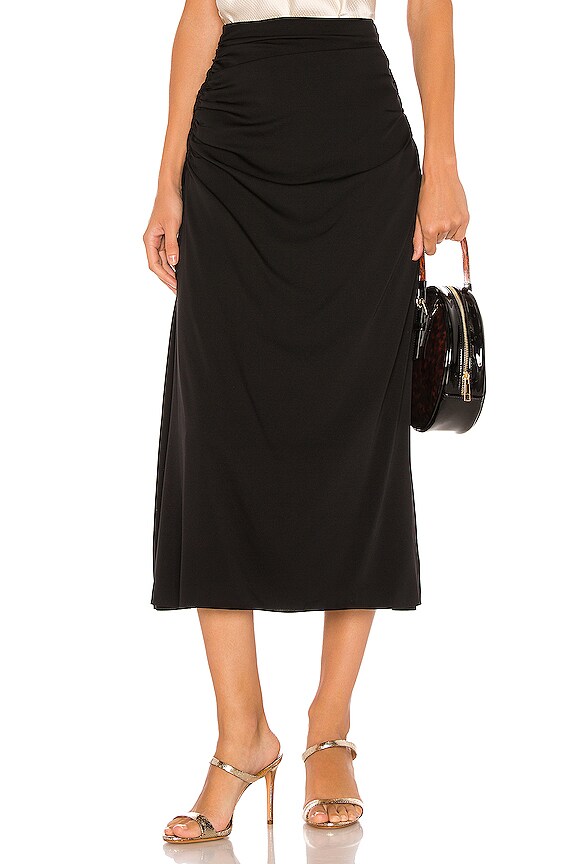 Theory Twisted Skirt In Black Revolve