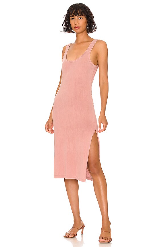 Tularosa Green The Willa Tank Dress In Blush Pink Revolve