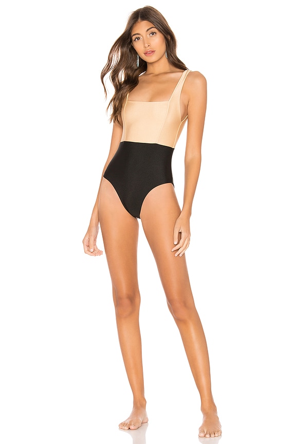 Tularosa Mack One Piece In Nude Black Revolve