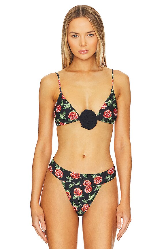 WeWoreWhat Cooper Bikini Top In Black Multi REVOLVE