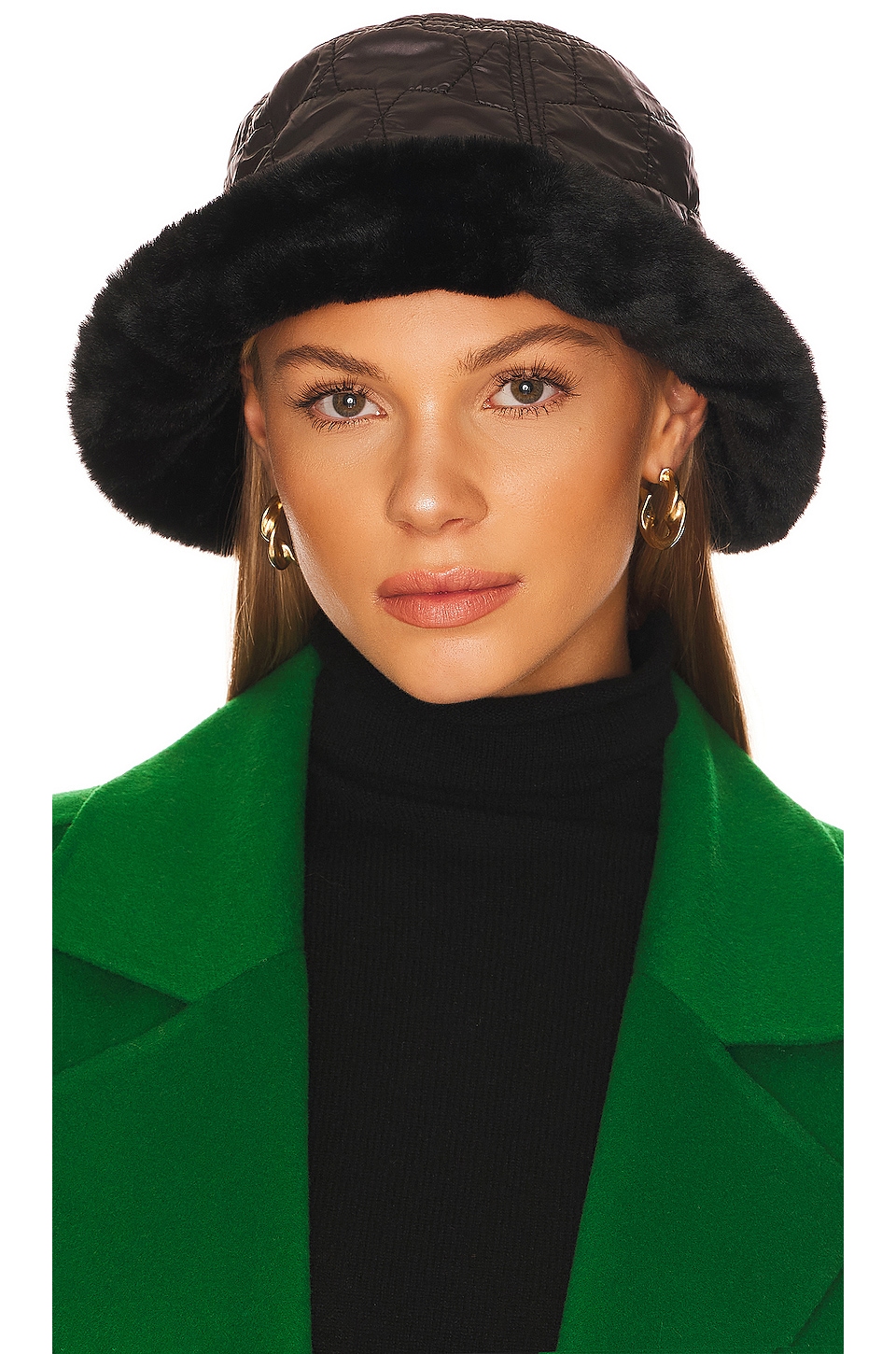 Other Reasons Quilted Bucket Hat In Black Revolve