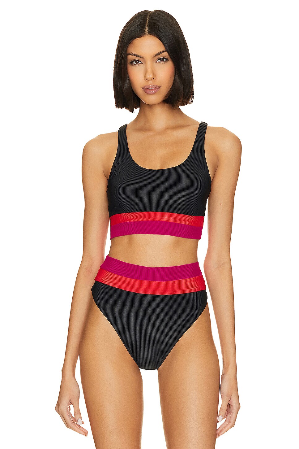 BEACH RIOT Mackenzine Bikini Top In Glacier Colorblock REVOLVE