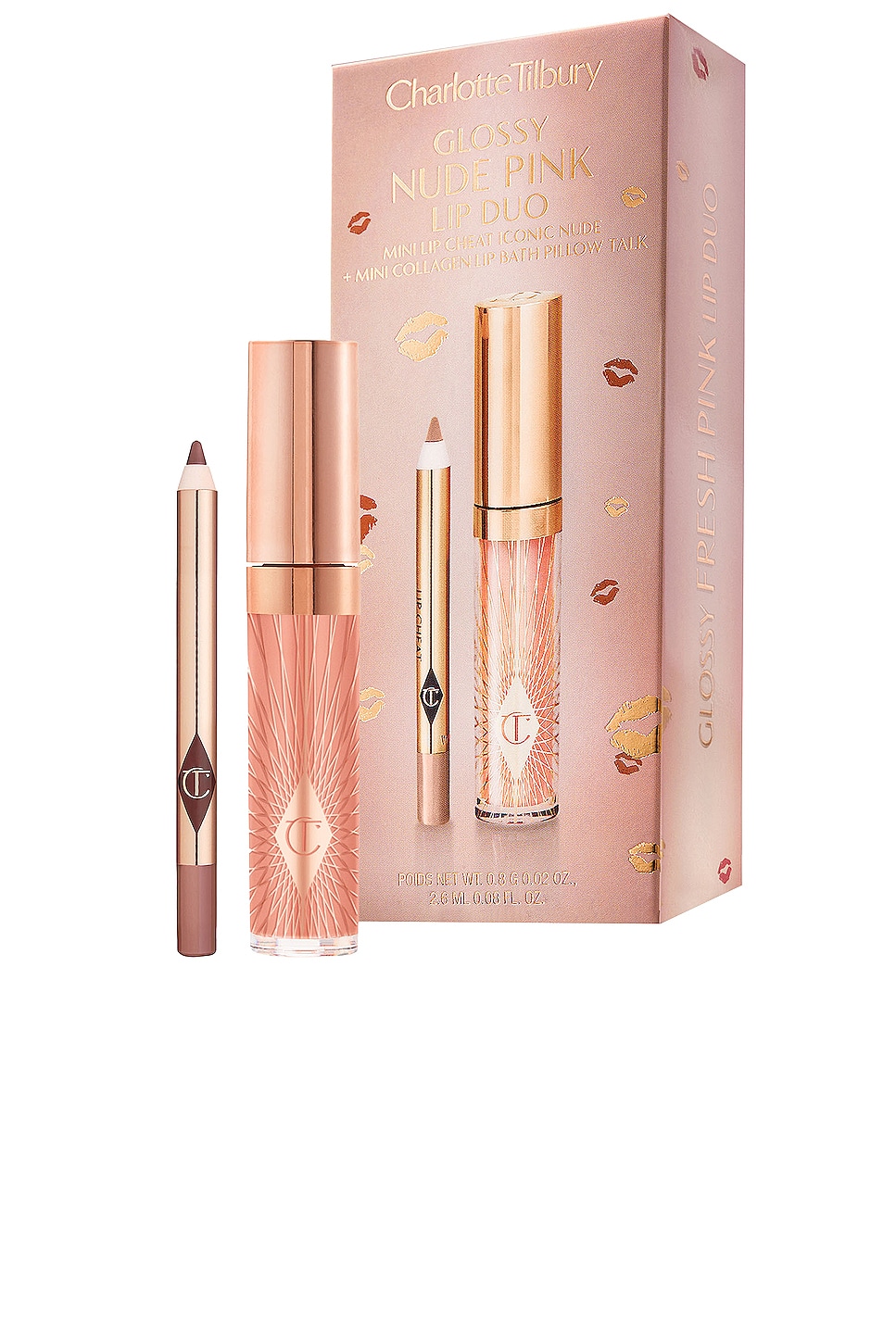 Charlotte Tilbury Glossy Nude Pink Lip Duo Revolve