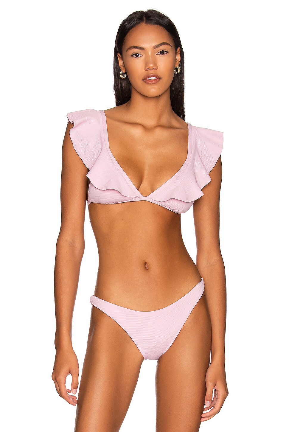 Eberjey Pique Graziela Bikini Top In Misty Rose Revolve