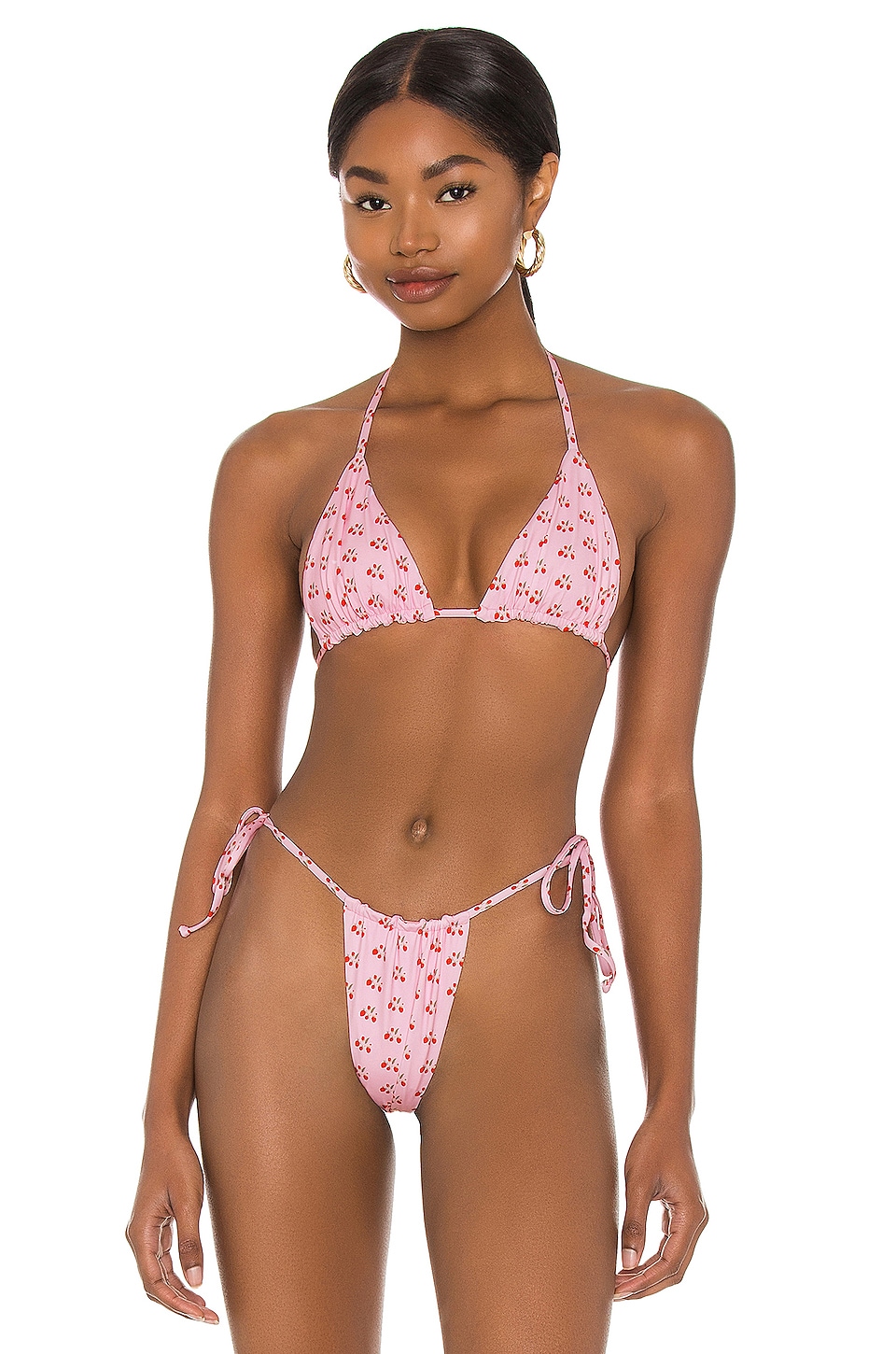 Frankies Bikinis Tia Bikini Top In Baby Berry REVOLVE