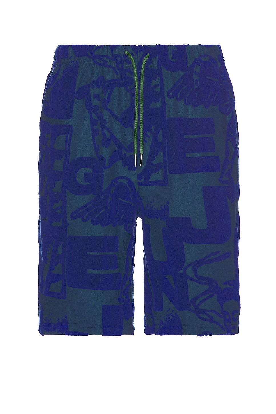 Jungles Terry Towelling Short In Green Blue REVOLVE