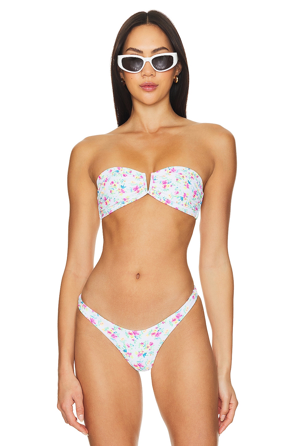 Kulani Kinis V Bandeau Bikini Top In Forever Fairytale Revolve