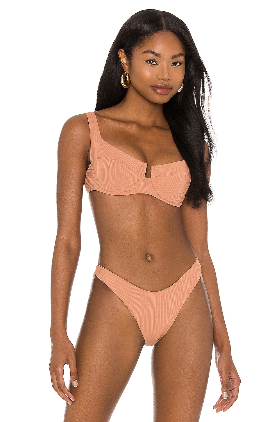 Lspace Camellia Bikini Top In Putty Revolve