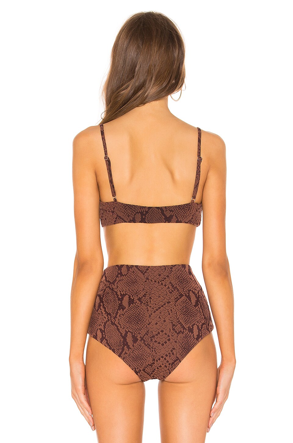 Mara Hoffman Sia Bikini Top In Brown Revolve