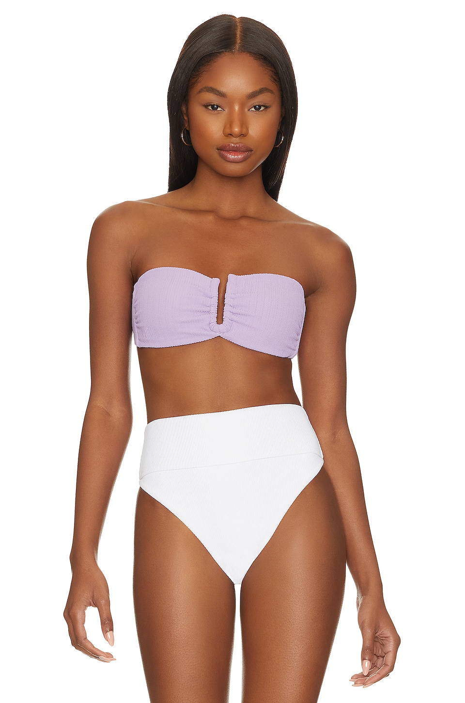 Onia Genevieve Bikini Top In Lavender Revolve