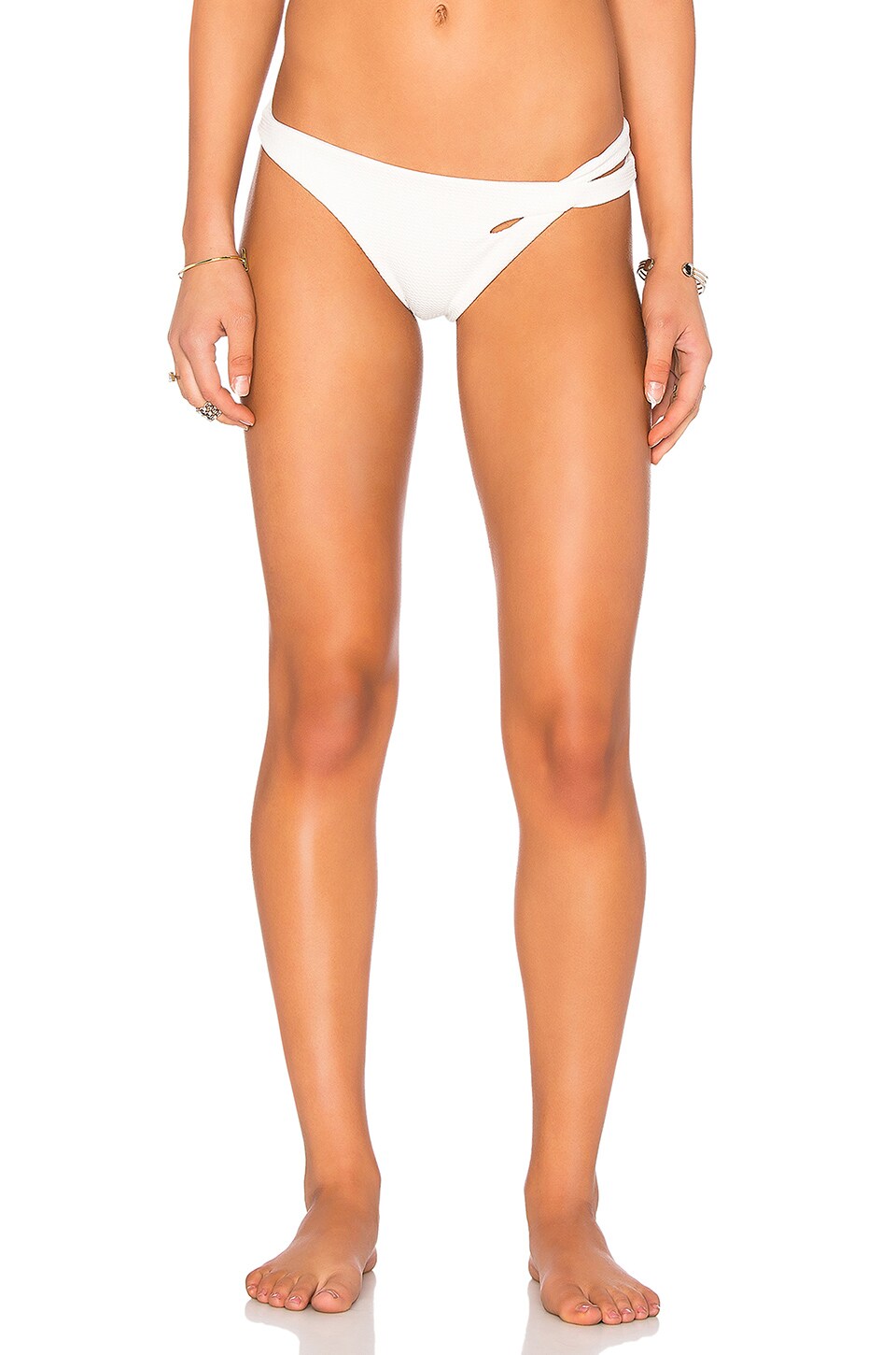 SKYE Staghorn Cross Bikini Bottom In Montego REVOLVE