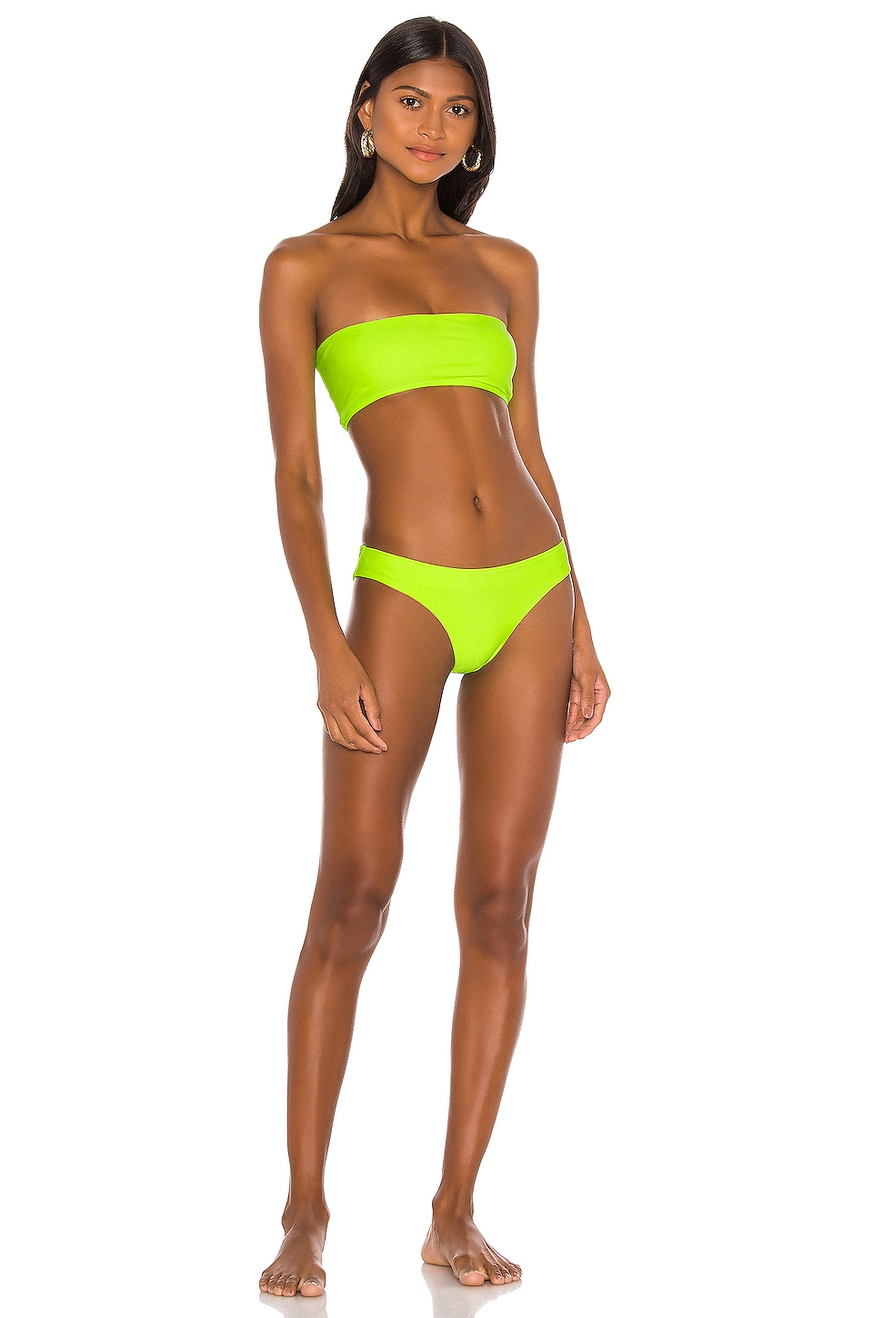 Superdown Bella Strapless Bikini Top In Neon Green Revolve 35496 Hot Sex Picture