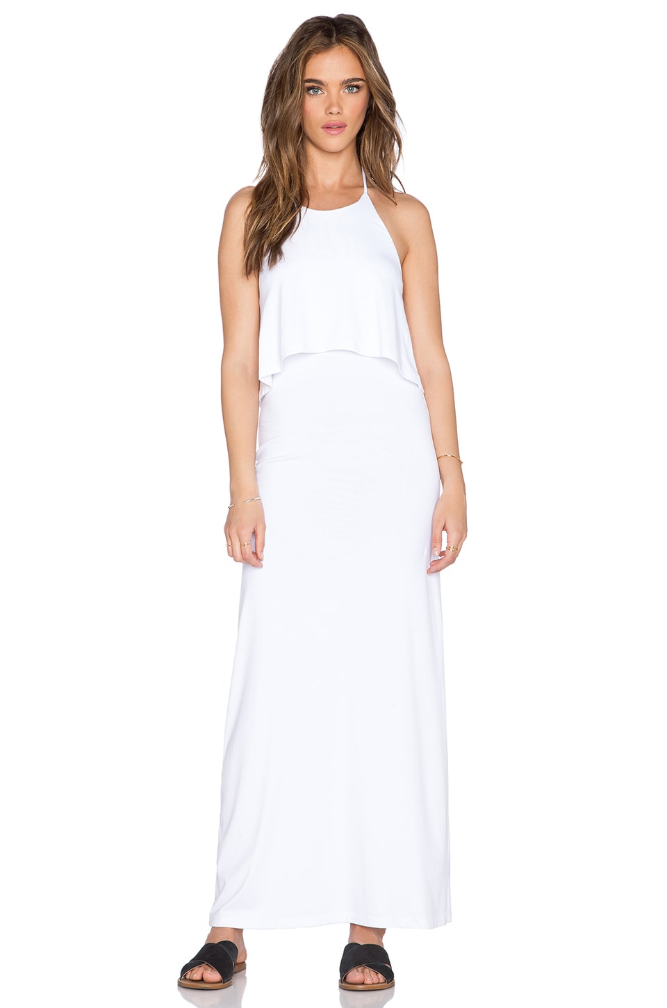 Susana Monaco String Halter Maxi Dress In Sugar Revolve