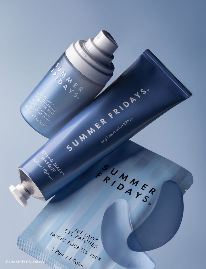 Variety of Summer Fridays skincare.