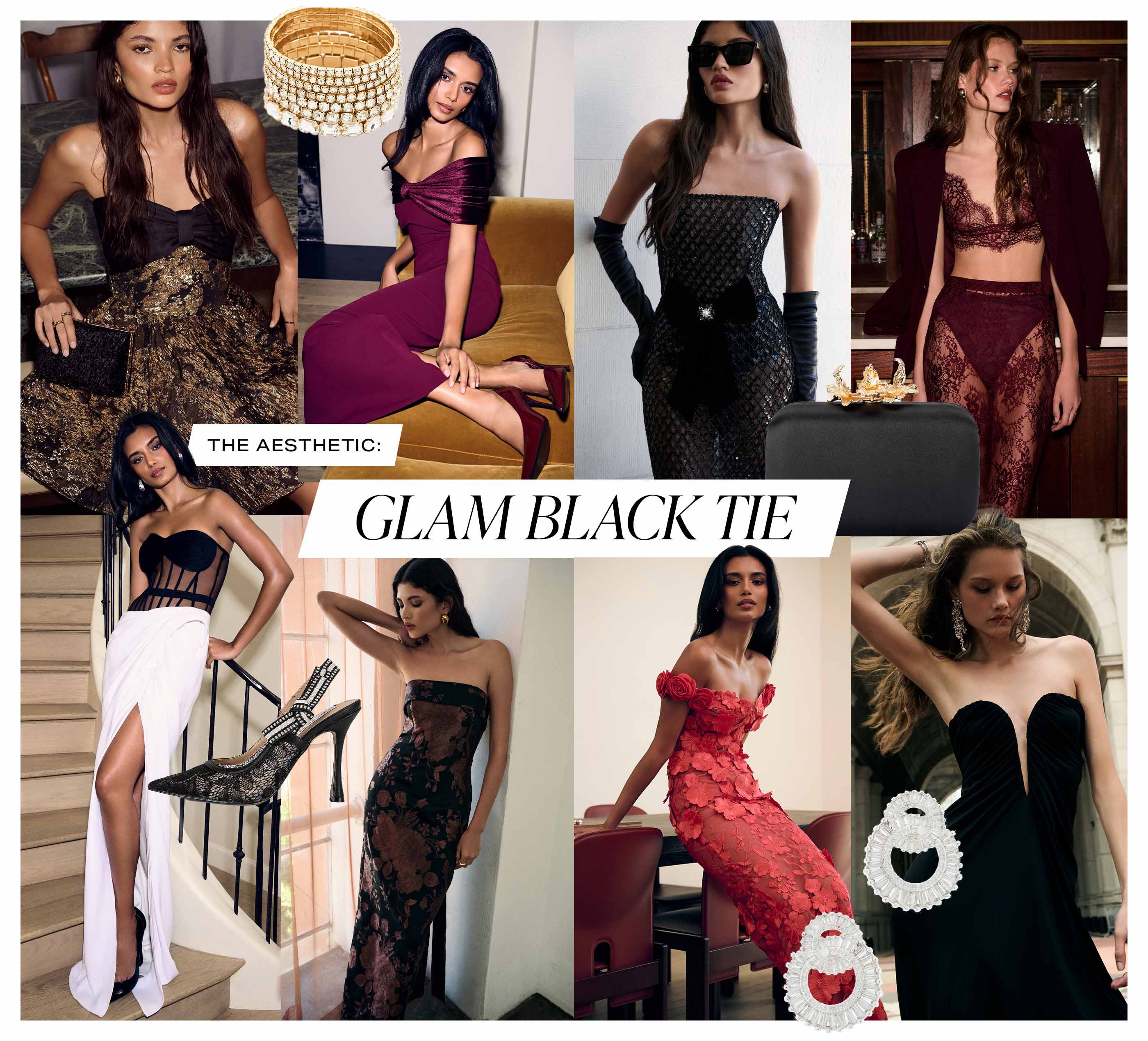 The Aesthetic: Glam Black Tie