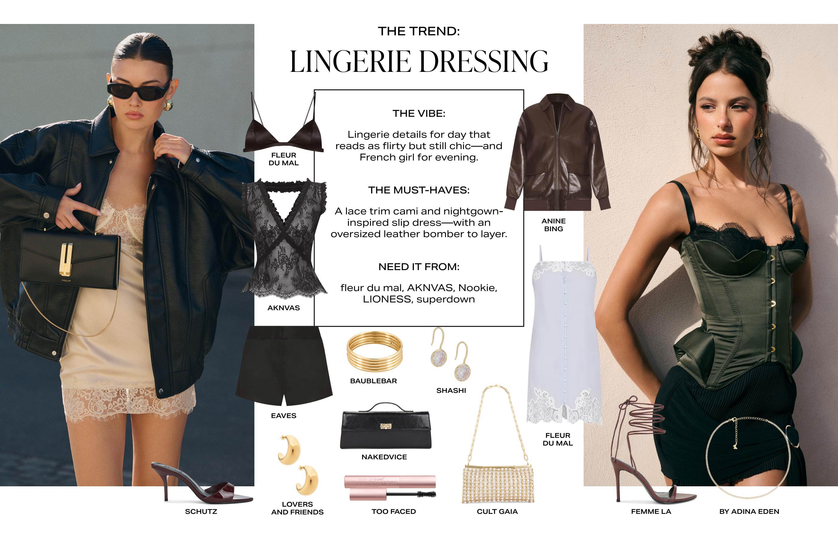 The trend: Lingerie Dressing.