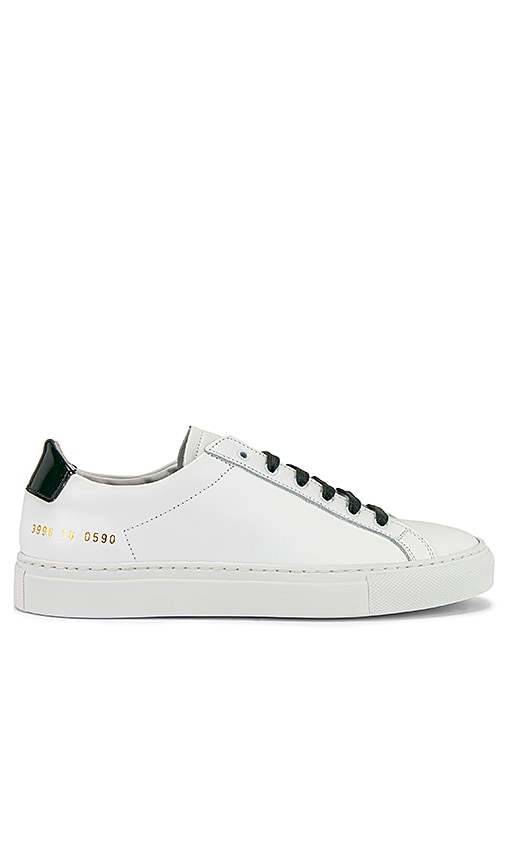 COMMON PROJECTS RETRO LOW GLOSSY SNEAKER,COMM-WZ19