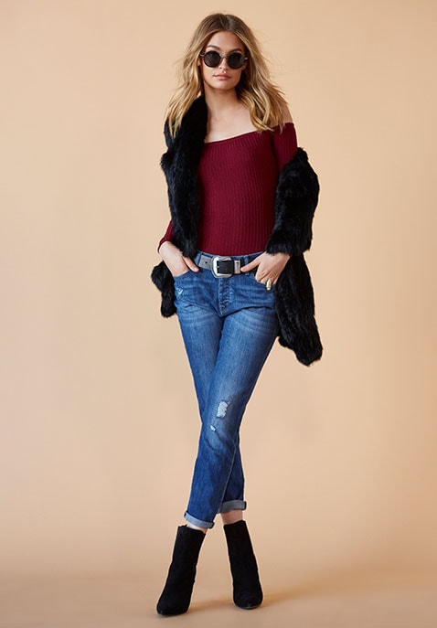 Rider Off Shoulder Bodysuit