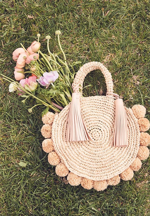 Straw Circle Tote