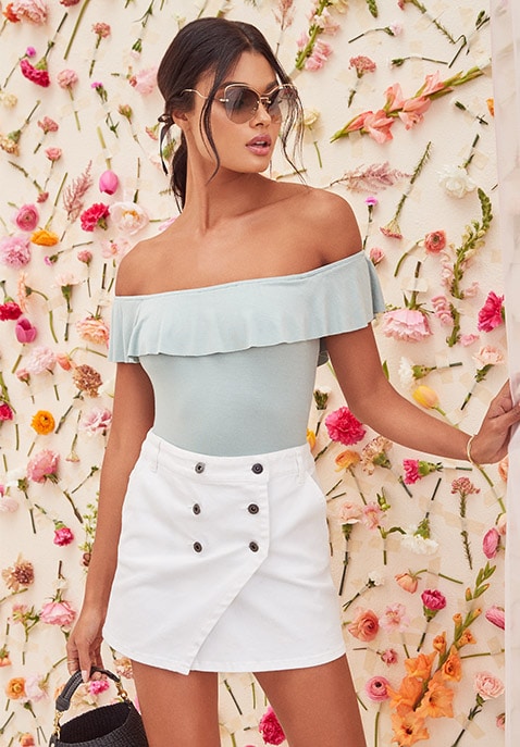 Cecile Ruffle Bodysuit