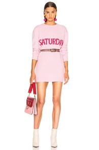 Alberta Ferretti Saturday Wool & Cashmere Sweater Dress