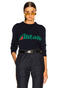 ALBERTA FERRETTI x Alitalia For FWRD Logo Sweater,ALBF-WK27