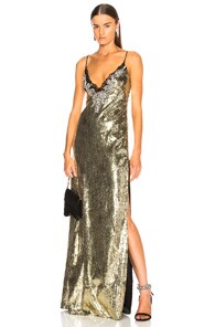 DUNDAS Sequin Embroidered Gown