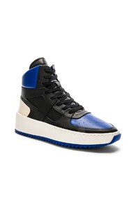 FEAR OF GOD FEAR OF GOD LEATHER BASKETBALL SNEAKERS IN BLUE