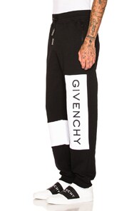 GIVENCHY GIVENCHY LOGO SWEATPANTS IN BLACK,GIVE-MP31