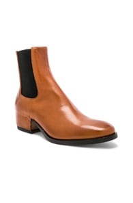 GIVENCHY GIVENCHY CUBAN HEEL LEATHER CHELSEA BOOTS IN BROWN