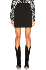 Givenchy Heavy-knit Side-zip Mini Skirt In Black