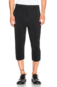 ISSEY MIYAKE Pleated Cropped Trousers,IMHP-MP3