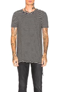 Click to view more detailed imagery on our partner's website Ksubi Sinister Striped Cotton-Jersey T-Shirt In Black