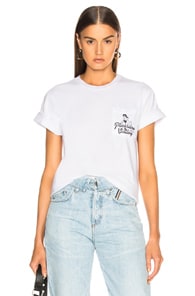 LOCAL AUTHORITY LOCAL AUTHORITY FOR FWRD PLEASURE MOTEL POCKET TEE IN WHITE