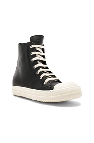 RICK OWENS Leather Sneakers