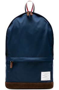 THOM BROWNE THOM BROWNE NYLON TECH UNSTRUCTURED BACKPACK IN BLUE