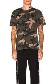 VALENTINO VALENTINO VLTN TEE IN GREEN,ABSTRACT