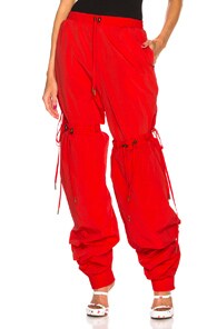 Y/PROJECT Y/PROJECT CONVERTIBLE TRACK PANT IN RED